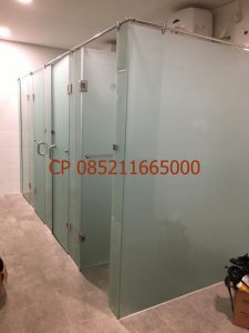 kaca shower kamar mandi temperd 10 mm